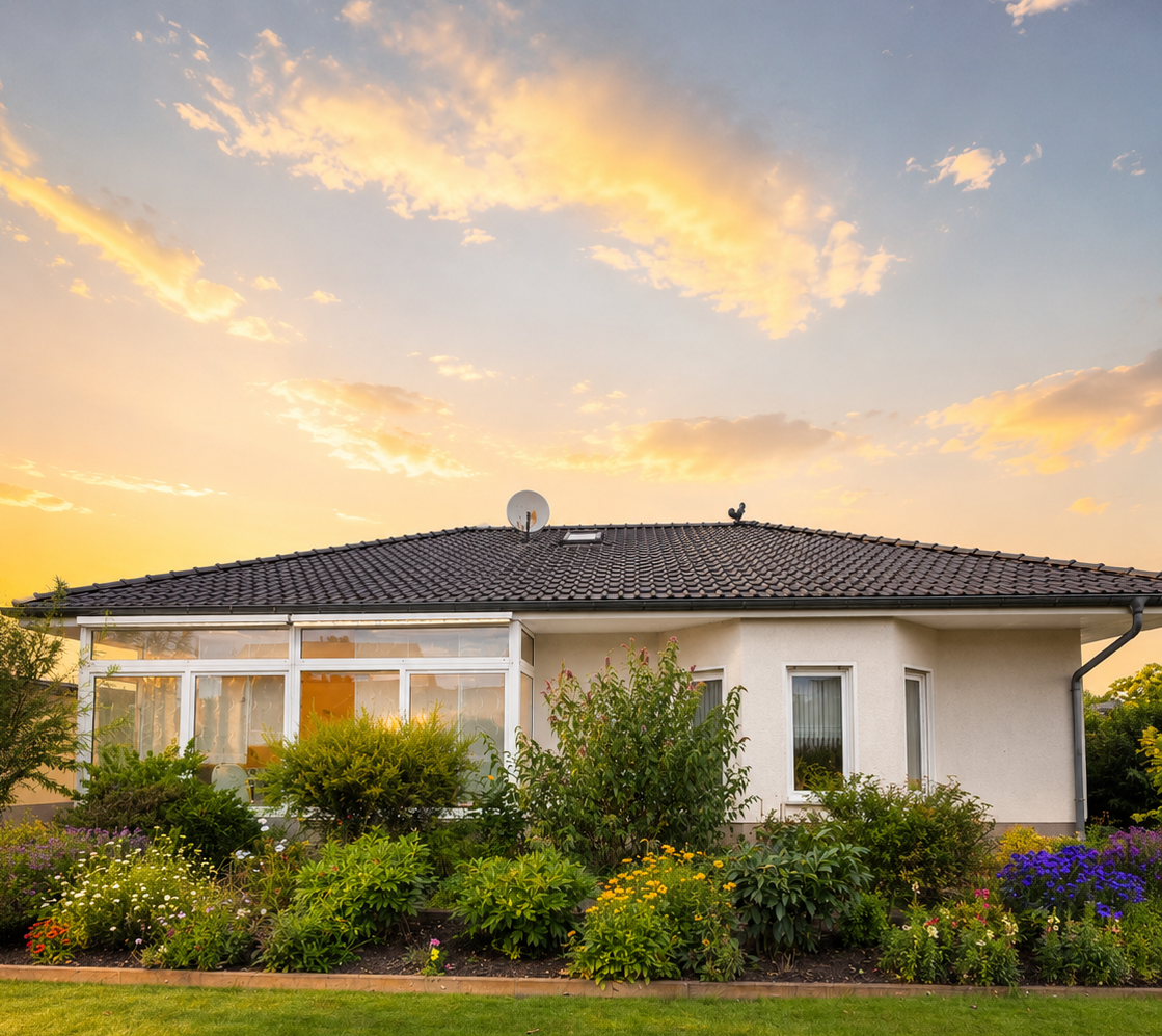 Modernes Einfamilienhaus mit Außenpool und Wintergarten in Zerbst/Anhalt